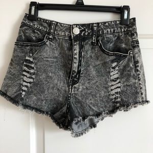 Black Jean shorts Size 7